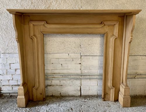 VICTORIAN STRIPPED PINE FIRE SURROUND - ADDITIONAL PHOTO 1