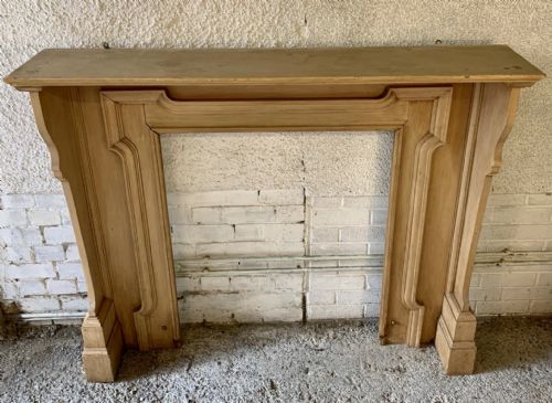 VICTORIAN STRIPPED PINE FIRE SURROUND - ADDITIONAL PHOTO 2