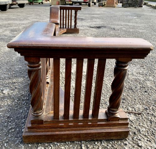 CIRCA 1900 LARGE SCALE OAK FENDER FROM A COUNTRY HOUSE - ADDITIONAL PHOTO 13
