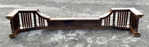 CIRCA 1900 LARGE SCALE OAK FENDER FROM A COUNTRY HOUSE - ADDITIONAL PHOTO 14