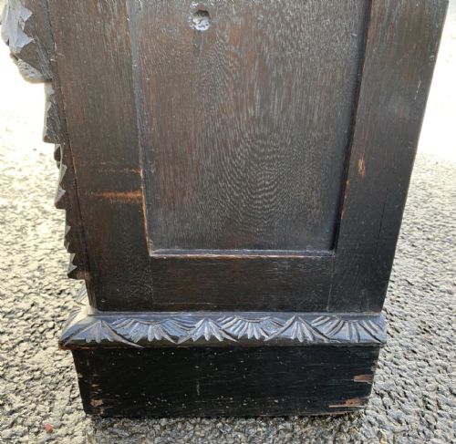VICTORIAN CARVED OAK BOOKCASE WITH 3 ADJUSTABLE SHELVES - ADDITIONAL PHOTO 12
