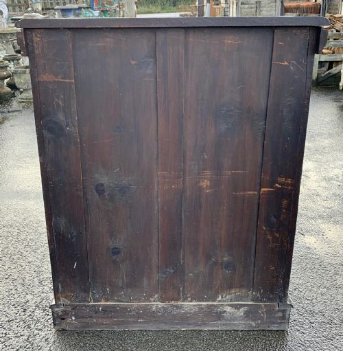 VICTORIAN CARVED OAK BOOKCASE WITH 3 ADJUSTABLE SHELVES - ADDITIONAL PHOTO 15