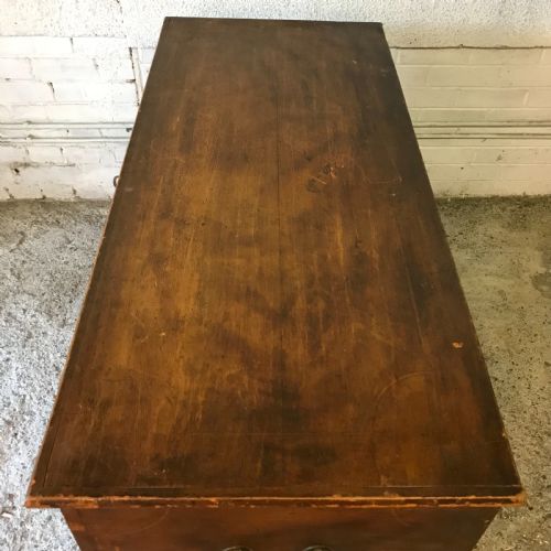 19TH CENTURY PINE MULE CHEST WITH ORIGINAL GRAIN EFFECT FINISH - ADDITIONAL PHOTO 4
