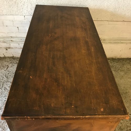 19TH CENTURY PINE MULE CHEST WITH ORIGINAL GRAIN EFFECT FINISH - ADDITIONAL PHOTO 5