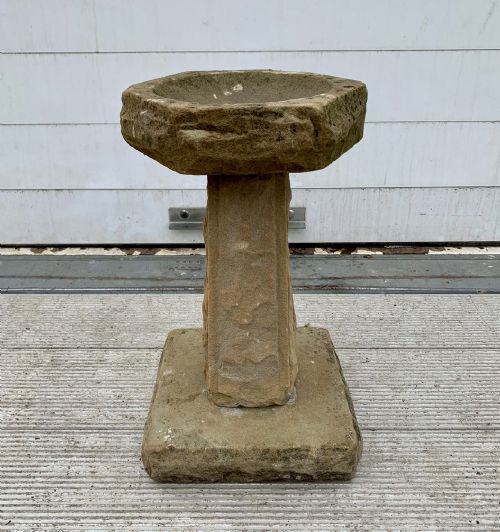 early 20th century carved purbeck stone bird bath - CATEGORY: ANTIQUE MISCELLANEOUS - DATED 1920