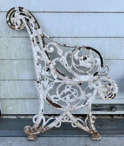 PAIR OF VICTORIAN CAST IRON BENCH ENDS BELIEVED TO BE COALBROOKDALE - ADDITIONAL PHOTO 2