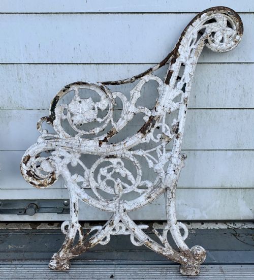PAIR OF VICTORIAN CAST IRON BENCH ENDS BELIEVED TO BE COALBROOKDALE - ADDITIONAL PHOTO 3