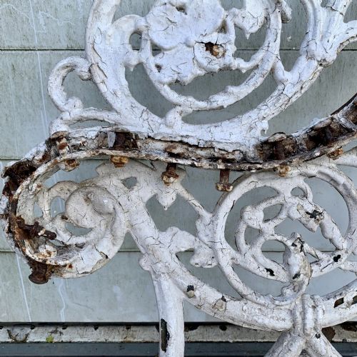 PAIR OF VICTORIAN CAST IRON BENCH ENDS BELIEVED TO BE COALBROOKDALE - ADDITIONAL PHOTO 11