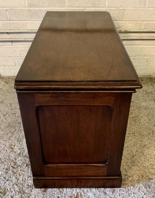 VICTORIAN MAHOGANY DESK TOP FILING CABINET WITH DROP FLAP DRAWERS - ADDITIONAL PHOTO 6