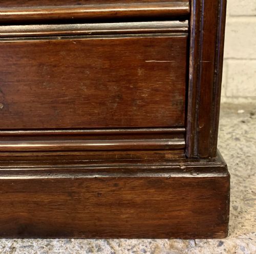 VICTORIAN MAHOGANY DESK TOP FILING CABINET WITH DROP FLAP DRAWERS - ADDITIONAL PHOTO 11