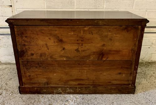 VICTORIAN MAHOGANY DESK TOP FILING CABINET WITH DROP FLAP DRAWERS - ADDITIONAL PHOTO 15