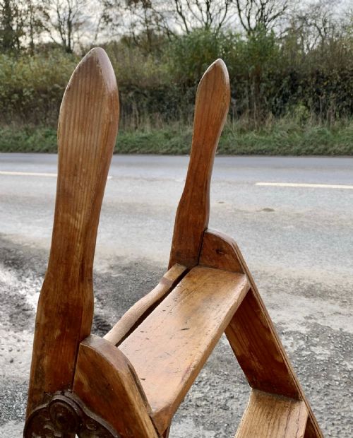EARLY 20TH CENTURY SIMPLEX STEP LADDER - ADDITIONAL PHOTO 3