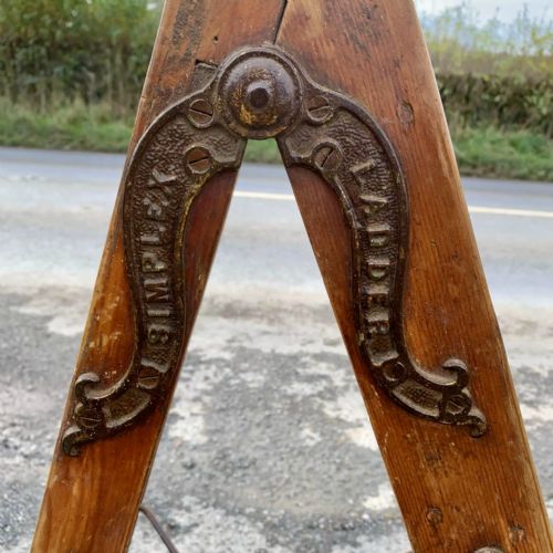 EARLY 20TH CENTURY SIMPLEX STEP LADDER - ADDITIONAL PHOTO 6