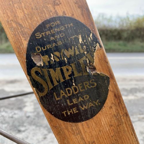 EARLY 20TH CENTURY SIMPLEX STEP LADDER - ADDITIONAL PHOTO 7