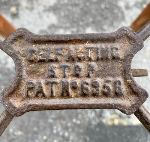 EARLY 20TH CENTURY SIMPLEX STEP LADDER - ADDITIONAL PHOTO 8