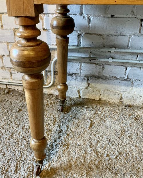 VICTORIAN ASH WASHSTAND WITH MARBLE TOP AND TILED UPSTAND - ADDITIONAL PHOTO 10