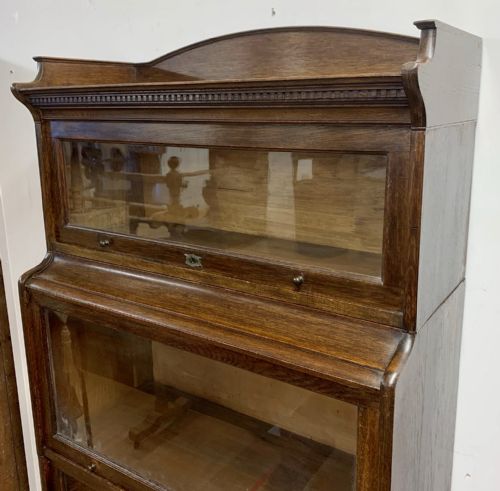 EDWARDIAN LEBUS BOOKCASE WITH 4 SECTIONS - ADDITIONAL PHOTO 2