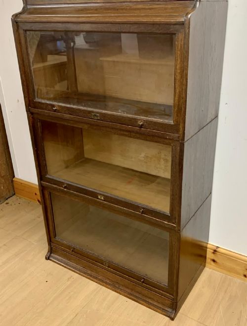 EDWARDIAN LEBUS BOOKCASE WITH 4 SECTIONS - ADDITIONAL PHOTO 3