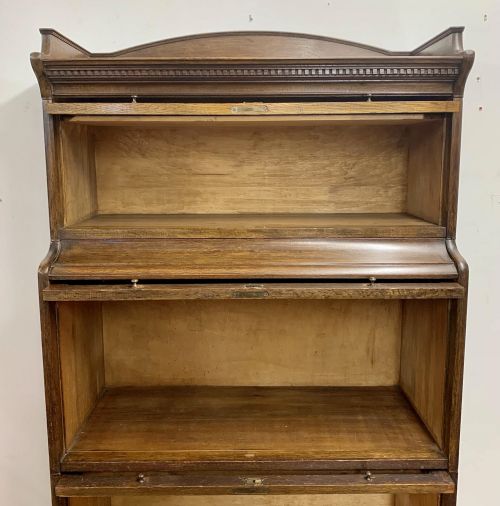 EDWARDIAN LEBUS BOOKCASE WITH 4 SECTIONS - ADDITIONAL PHOTO 8