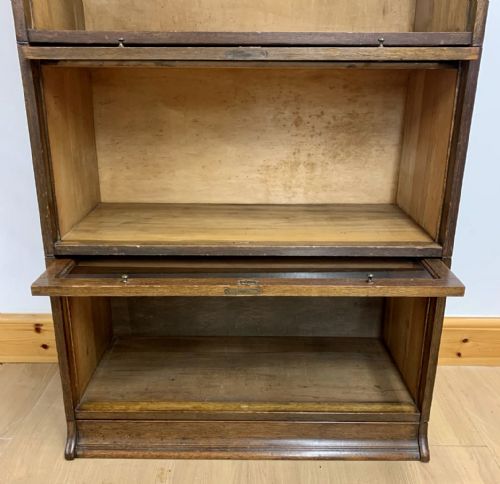 EDWARDIAN LEBUS BOOKCASE WITH 4 SECTIONS - ADDITIONAL PHOTO 9