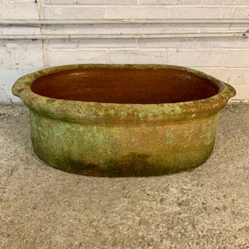 19th century terracotta salter from north devon - CATEGORY: ANTIQUE CERAMICS - DATED 19TH CENTURY