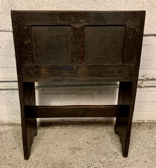 19TH CENTURY SINGLE SEAT OAK PEW - ADDITIONAL PHOTO 7