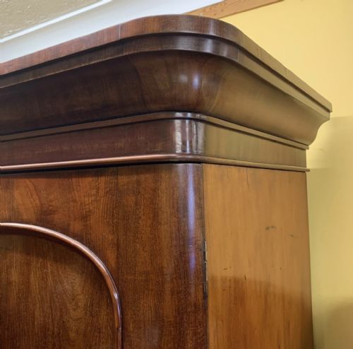 VICTORIAN MAHOGANY 2 DOOR WARDROBE - ADDITIONAL PHOTO 5