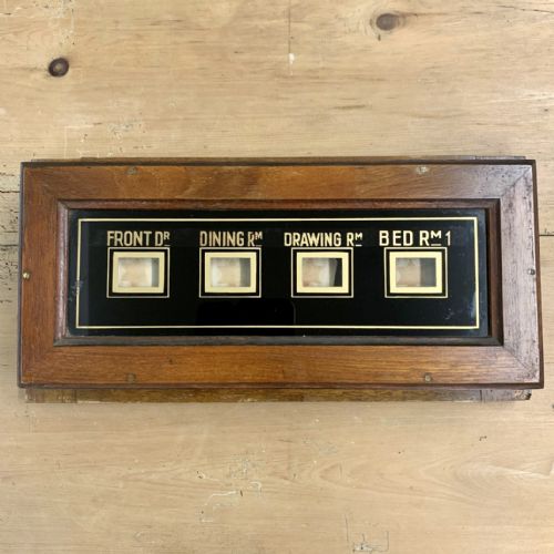 victorian servants bell box in mahogany case - CATEGORY: ANTIQUE MISCELLANEOUS - DATED VICTORIAN