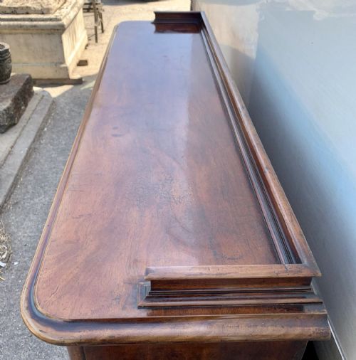VICTORIAN MAHOGANY BOOKCASE WITH 2 GLAZED DOORS COMPLETE WITH KEY - ADDITIONAL PHOTO 4