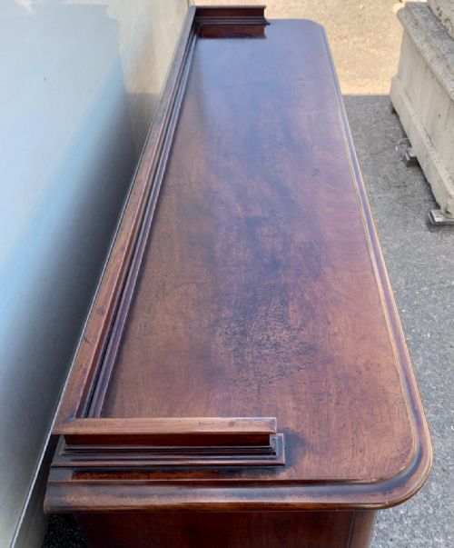 VICTORIAN MAHOGANY BOOKCASE WITH 2 GLAZED DOORS COMPLETE WITH KEY - ADDITIONAL PHOTO 5