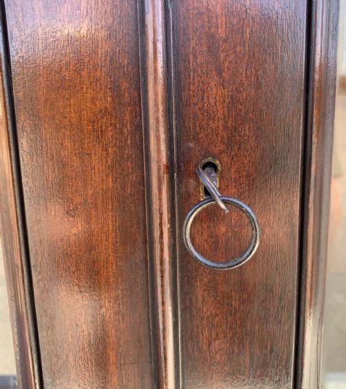 VICTORIAN MAHOGANY BOOKCASE WITH 2 GLAZED DOORS COMPLETE WITH KEY - ADDITIONAL PHOTO 11