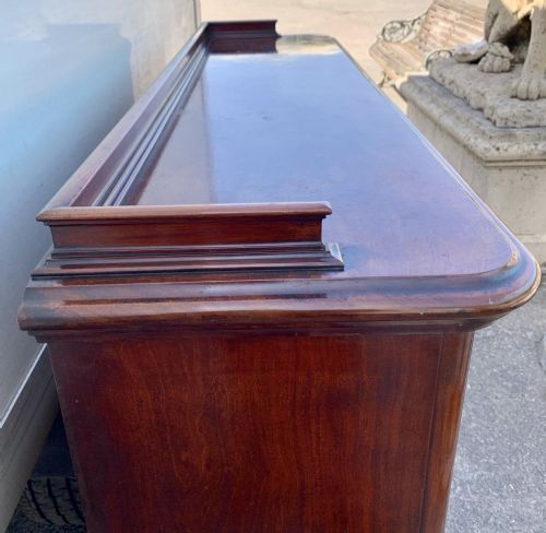 VICTORIAN MAHOGANY BOOKCASE WITH 2 GLAZED DOORS COMPLETE WITH KEY - ADDITIONAL PHOTO 14