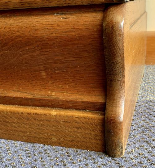 1920 GOLDEN OAK GLOBE WERNICKE 4 SECTION BOOKCASE - ADDITIONAL PHOTO 6