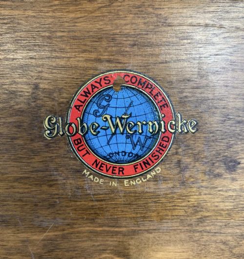 1920 GOLDEN OAK GLOBE WERNICKE 4 SECTION BOOKCASE - ADDITIONAL PHOTO 7