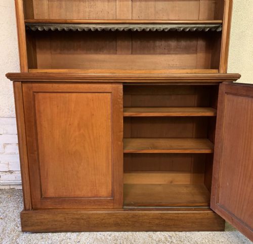 VICTORIAN MAHOGANY BOOKCASE COMPLETE WITH KEY - ADDITIONAL PHOTO 9