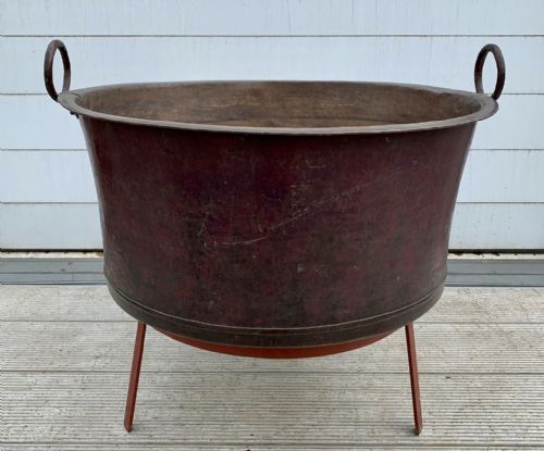 19TH CENTURY CAULDRON ON ASSOCIATED STAND - ADDITIONAL PHOTO 1