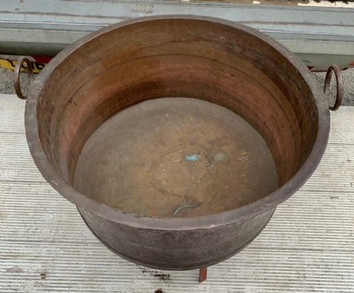 19TH CENTURY CAULDRON ON ASSOCIATED STAND - ADDITIONAL PHOTO 5
