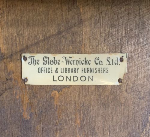 1920'S OAK GLOBE WERNICKE 4 SECTION BOOKCASE - ADDITIONAL PHOTO 8