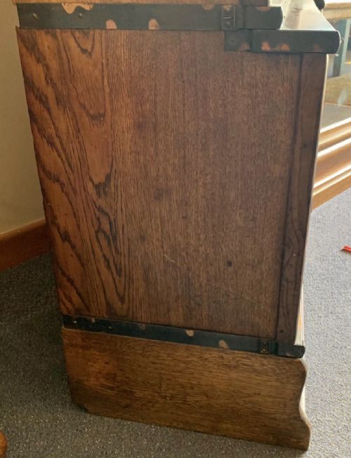 1920'S OAK GLOBE WERNICKE 4 SECTION BOOKCASE - ADDITIONAL PHOTO 11