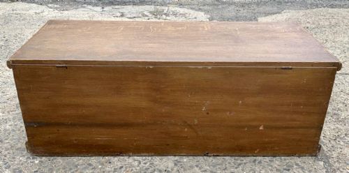 VICTORIAN PINE BLANKET BOX WITH INTERNAL CANDLE BOX AND A HIDDEN DRAWER - ADDITIONAL PHOTO 12