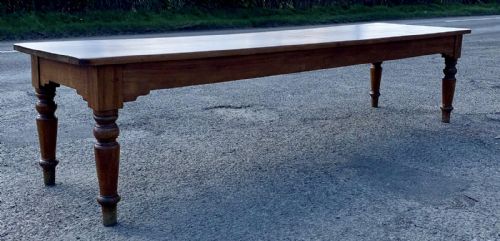 CIRCA 1900 PINE FARMHOUSE KITCHEN TABLE - ADDITIONAL PHOTO 2