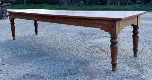 CIRCA 1900 PINE FARMHOUSE KITCHEN TABLE - ADDITIONAL PHOTO 3