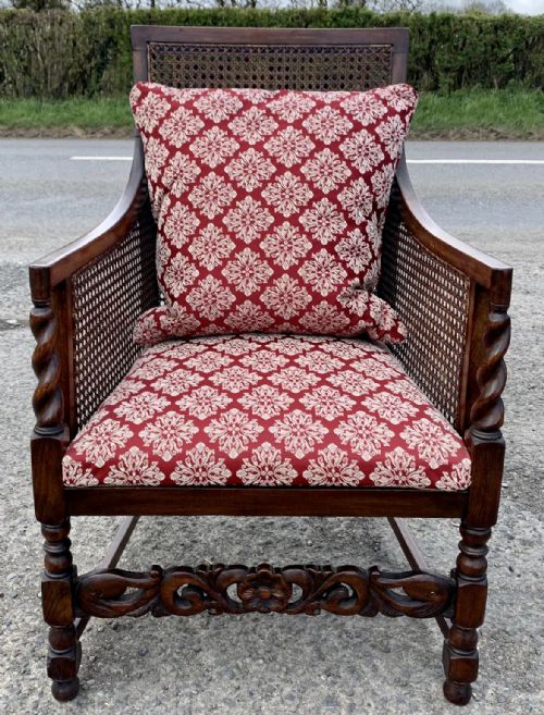 EDWARDIAN OAK BERGERE SUITE - ADDITIONAL PHOTO 8