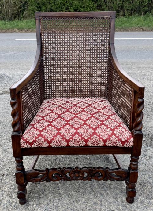 EDWARDIAN OAK BERGERE SUITE - ADDITIONAL PHOTO 9