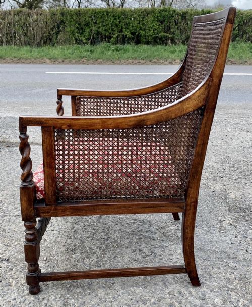 EDWARDIAN OAK BERGERE SUITE - ADDITIONAL PHOTO 10