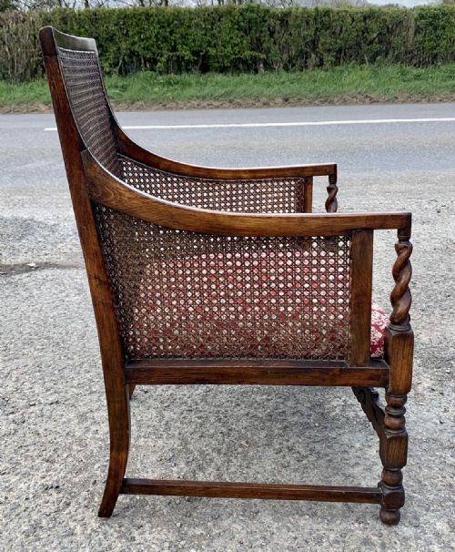 EDWARDIAN OAK BERGERE SUITE - ADDITIONAL PHOTO 11