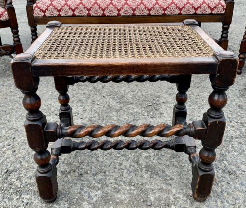 EDWARDIAN OAK BERGERE SUITE - ADDITIONAL PHOTO 14