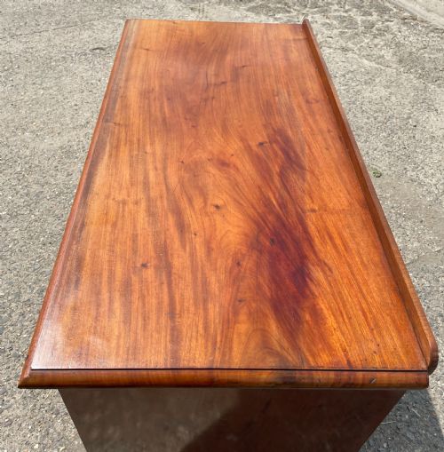 LATE VICTORIAN MAHOGANY KNEEHOLE DESK - ADDITIONAL PHOTO 2
