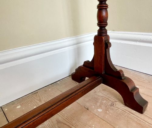 VICTORIAN MAHOGANY TOWEL RAIL - ADDITIONAL PHOTO 7