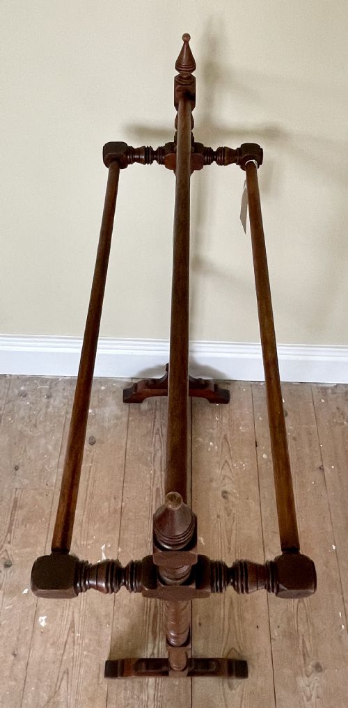 VICTORIAN MAHOGANY TOWEL RAIL - ADDITIONAL PHOTO 9